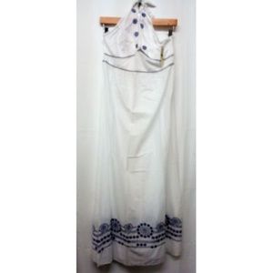 Tommy Bahama Embroidered Smocked Dress Cover Up